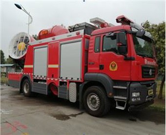 350,000 Kubikmeter Rauchabzug Feuerwehrfahrzeug